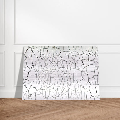 White Cretto - 1975 - Alberto Burri Brushed Aluminum Print - 70x100 cm / 28x40 inches | Alberto Burri Aluminum Print | Alberto Burri Prints