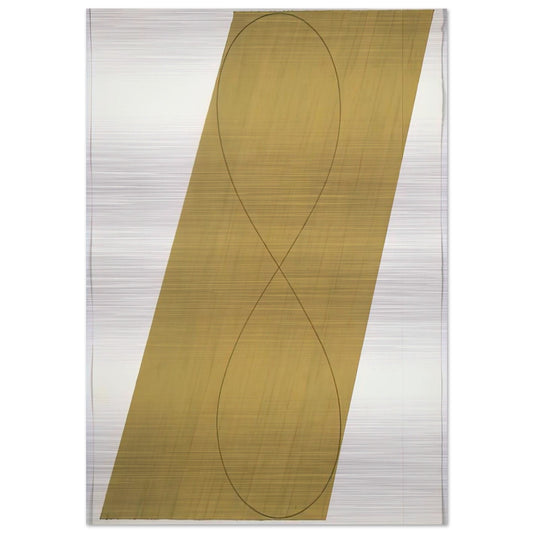 STUDY ATTIC SERIES VIII 1990 - Robert Mangold Brushed Aluminum Print - 70x100 cm / 28x40 inches | Robert Mangold Aluminum Print | Robert Mangold Prints