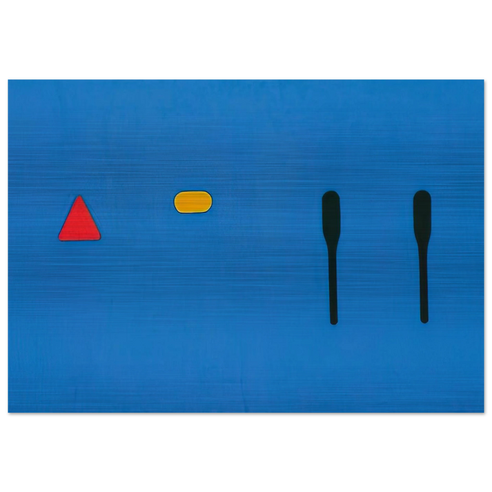Untitled - 1968 - Ron Gorchov Brushed Aluminum Print - 70x100 cm / 28x40 inches | Ron Gorchov Aluminum Print | Ron Gorchov Prints