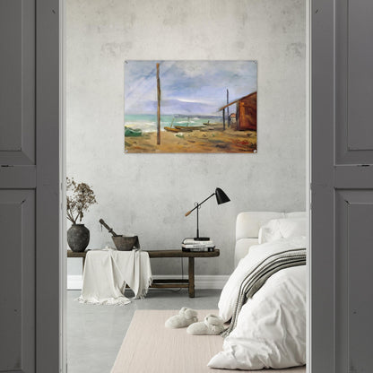 PIOGGIA AL MARE 1929 - Carlo Carra Acrylic Print - 70x100 cm / 28x40″ inches | Carlo Carra Wall Art | Carlo Carra Prints