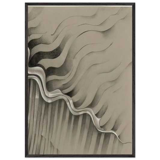 UNTITLED 1985 N1 - Lee Bontecou 70x100 cm / 28x40 inches Framed Art Print – Black Wooden Frame