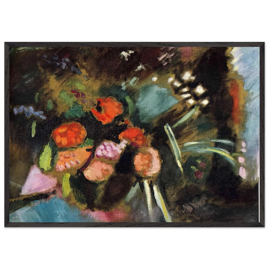 FLOWERS 1906 - Henri Matisse 70x100 cm / 28x40 inches Framed Art Print – Black Wooden Frame