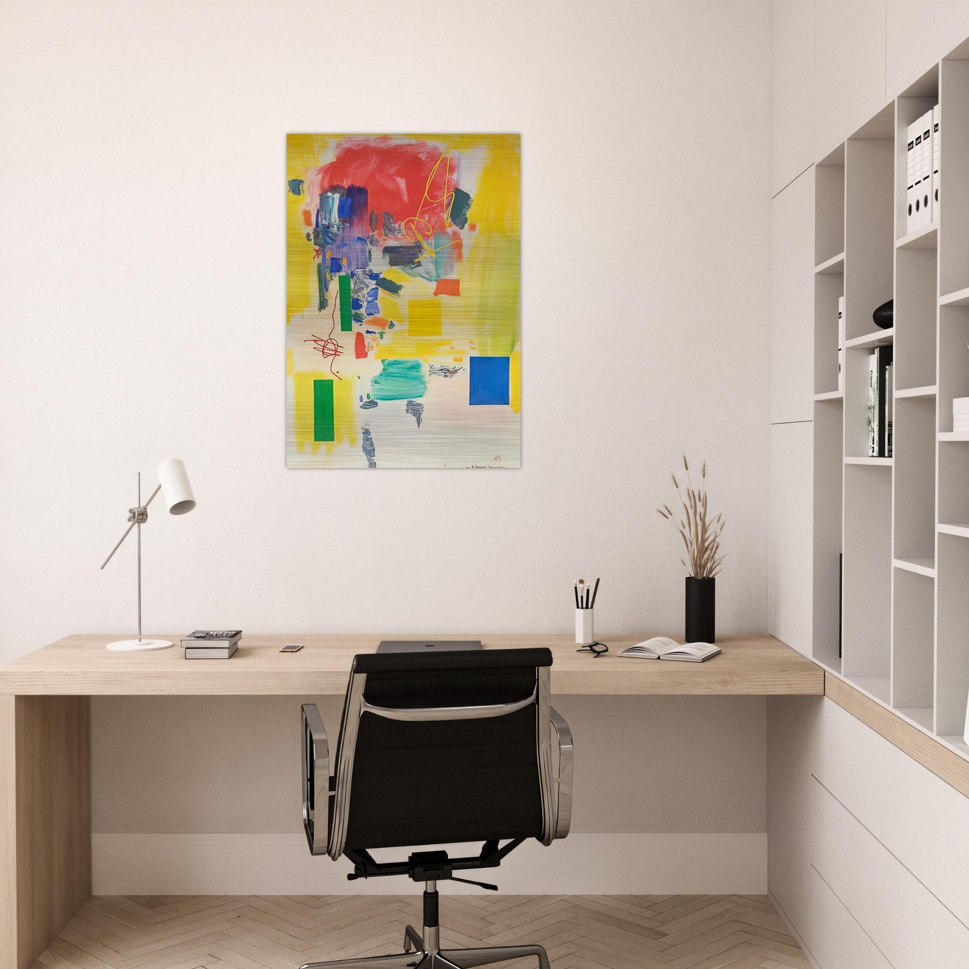 Golden Splendor - Hans Hofmann Brushed Aluminum Print - 70x100 cm / 28x40 inches | Hans Hofmann Aluminum Print | Hans Hofmann Prints