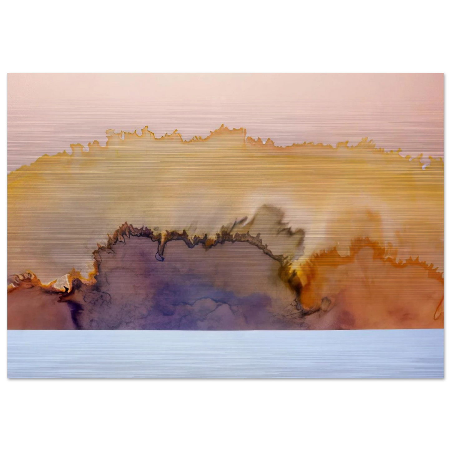 House by the Ocean - 1978 - Ronnie Landfield Brushed Aluminum Print - 70x100 cm / 28x40 inches | Ronnie Landfield Aluminum Print | Ronnie Landfield Prints