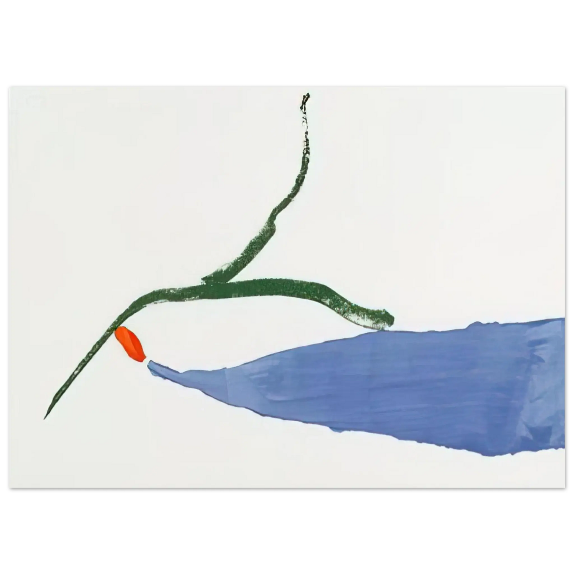 Helen Frankenthaler - A Little Zen - 1970 Wall art - 45x60 cm / 18x24 Inches - Premium Wooden Framed Poster With Fine Art Paper - Wood frame