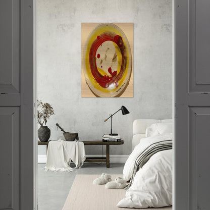 Circle - 1963 - Jiro Yoshihara Brushed Aluminum Print - 70x100 cm / 28x40 inches | Jiro Yoshihara Aluminum Print | Jiro Yoshihara Prints