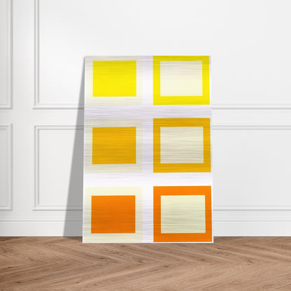Untitled Schellmann #187-192 - 1990 - Donald Judd Brushed Aluminum Print - 70x100 cm / 28x40 inches | Donald Judd Aluminum Print | Donald Judd Prints