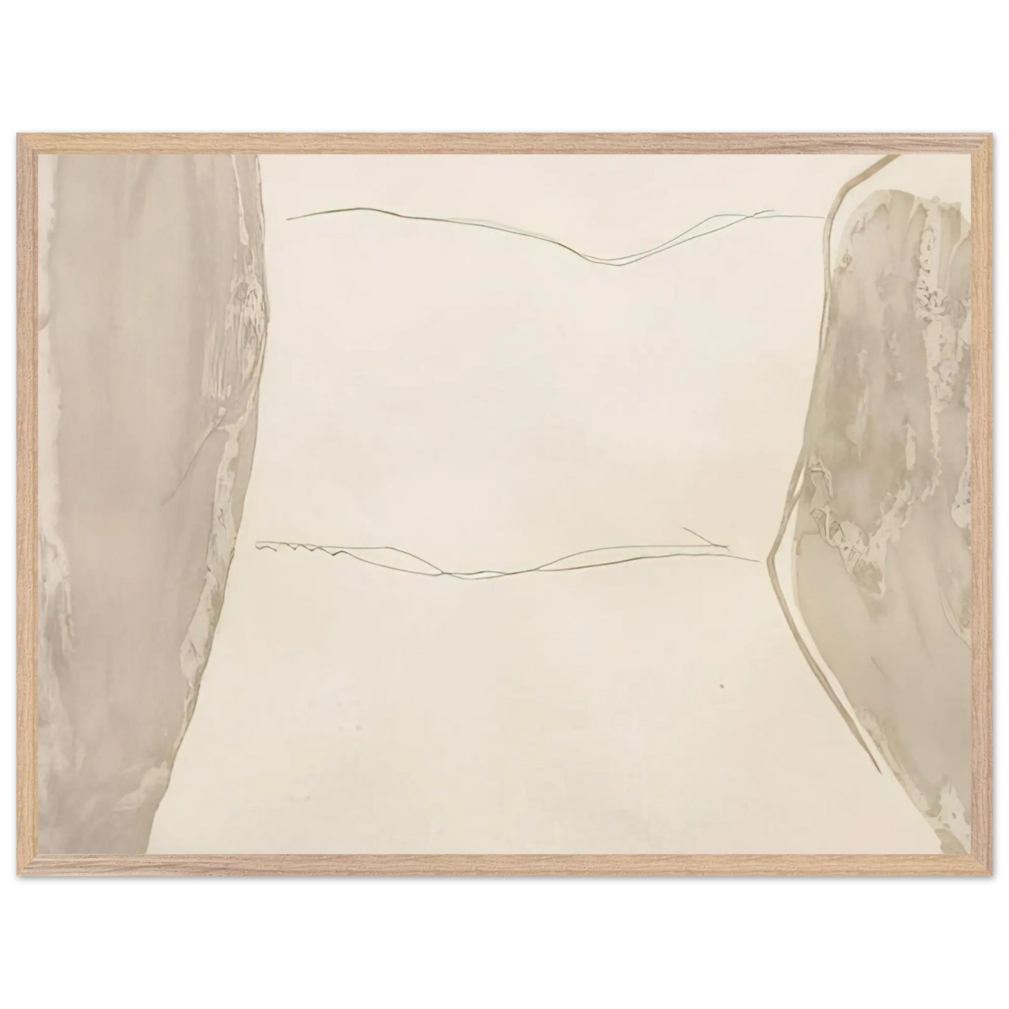Helen Frankenthaler - Ponti - 1973 Wall art - 27x35 cm / 11x14 Inches - Premium Wooden Framed Poster With Fine Art Paper - Black frame