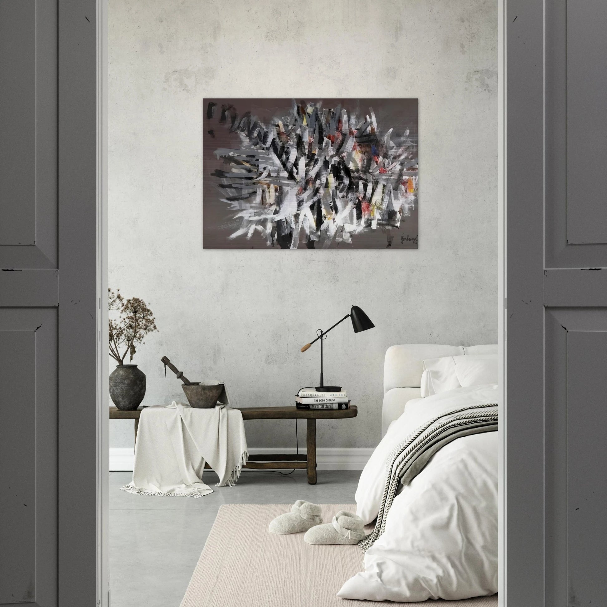 Figure II - 2002 - Robert Goodnough Brushed Aluminum Print - 70x100 cm / 28x40 inches | Robert Goodnough Aluminum Print | Robert Goodnough Prints