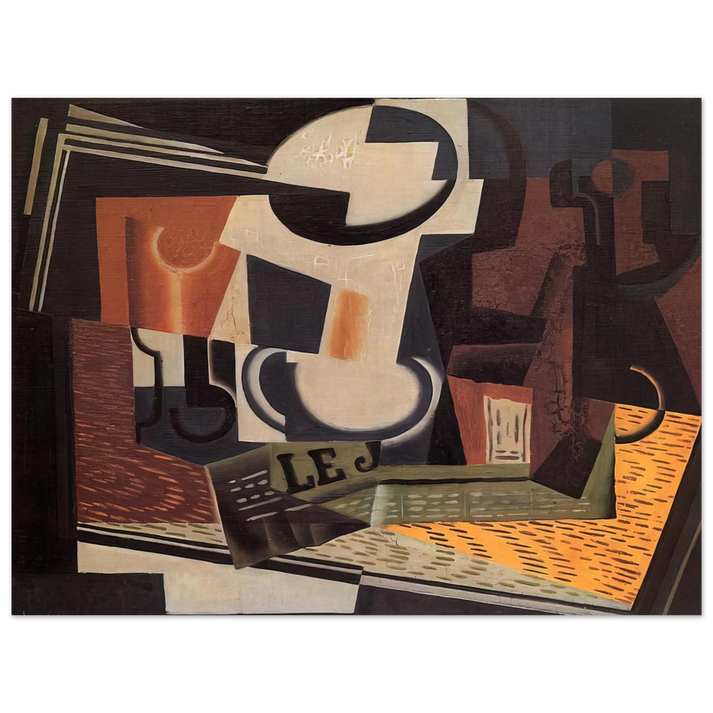 Juan Gris - STILL LIFE WITH FRUIT BOWL 1918  75x100 cm / 30x40inches Fine Art Poster