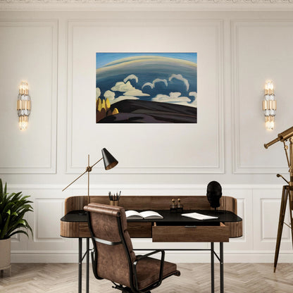 Aftermath of Storm - Lake Superior Sketch XXXIV - 1926 - Lawren Harris Brushed Aluminum Print - 70x100 cm / 28x40 inches | Lawren Harris Aluminum Print | Lawren Harris Prints