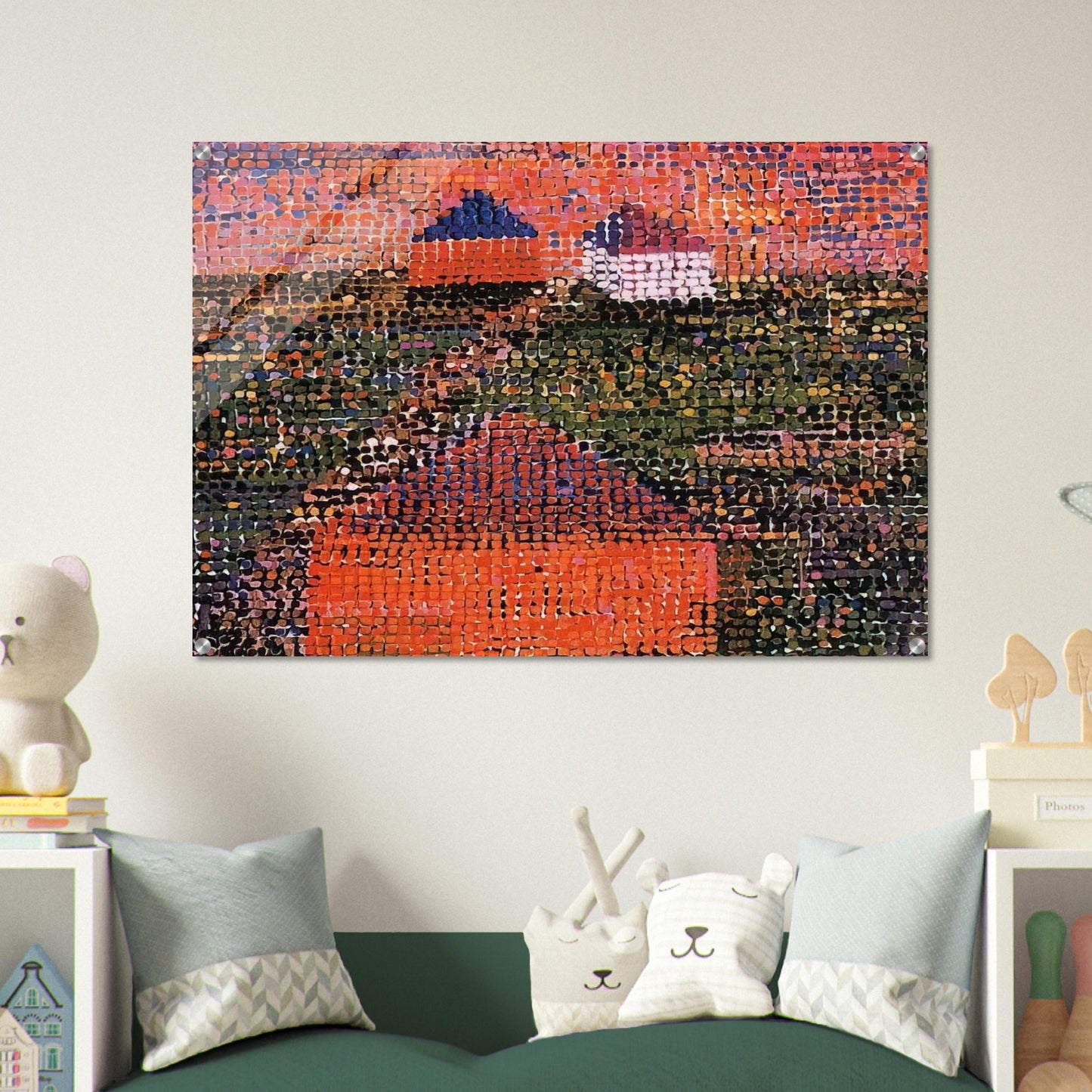 Houses - 2005 - Jennifer Bartlett Acrylic Print - 70x100 cm / 28x40″ inches