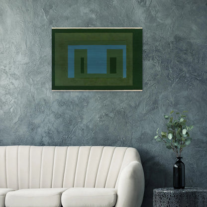 VARIANT ADOBE 1962 - Josef Albers Brushed Aluminum Print - 70x100 cm / 28x40 inches | Josef Albers Aluminum Print | Josef Albers Prints