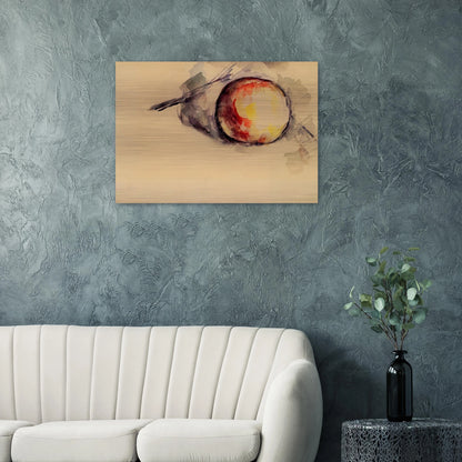 Study of an Apple - Paul Cézanne Brushed Aluminum Print - 70x100 cm / 28x40 inches | Paul Cézanne Aluminum Print | Paul Cézanne Prints