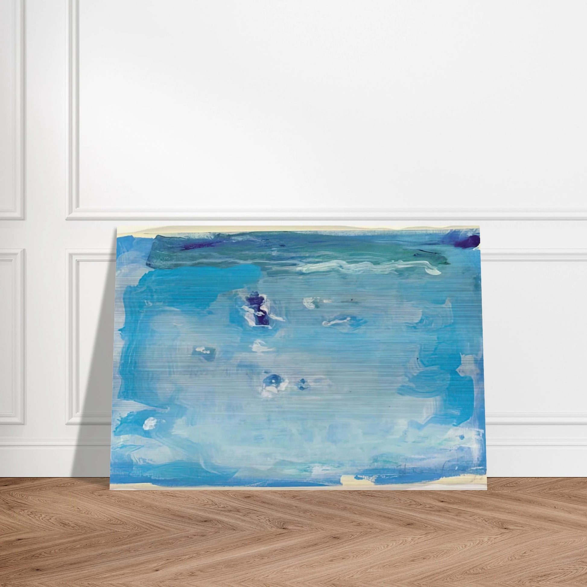 Untitled - Color Field Painting, Lyrical Abstraction - Helen Frankenthaler Brushed Aluminum Print - 70x100 cm / 28x40 inches | Helen Frankenthaler Aluminum Print | Helen Frankenthaler Prints