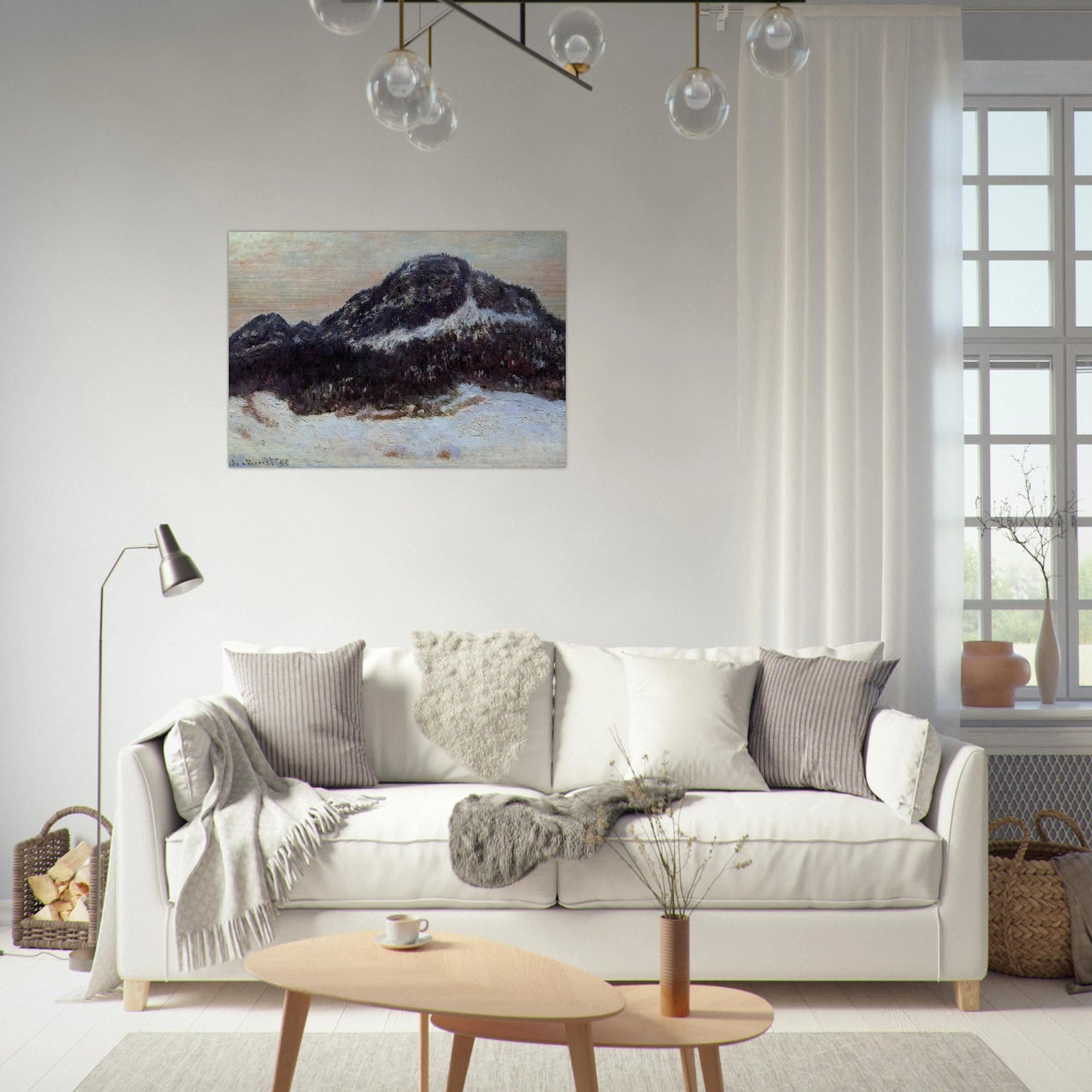 Mount Kolsaas 2 - claude monet Brushed Aluminum Print - 70x100 cm / 28x40 inches | claude monet Aluminum Print | claude monet Prints