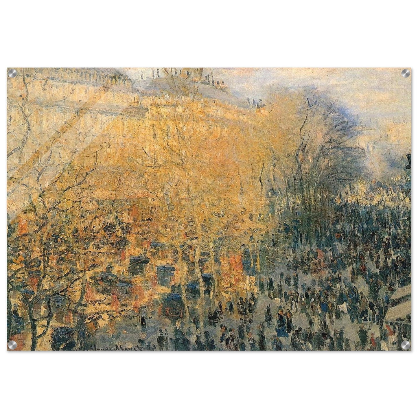 Boulevard of Capucines - claude monet Acrylic Print - 70x100 cm / 28x40″ inches