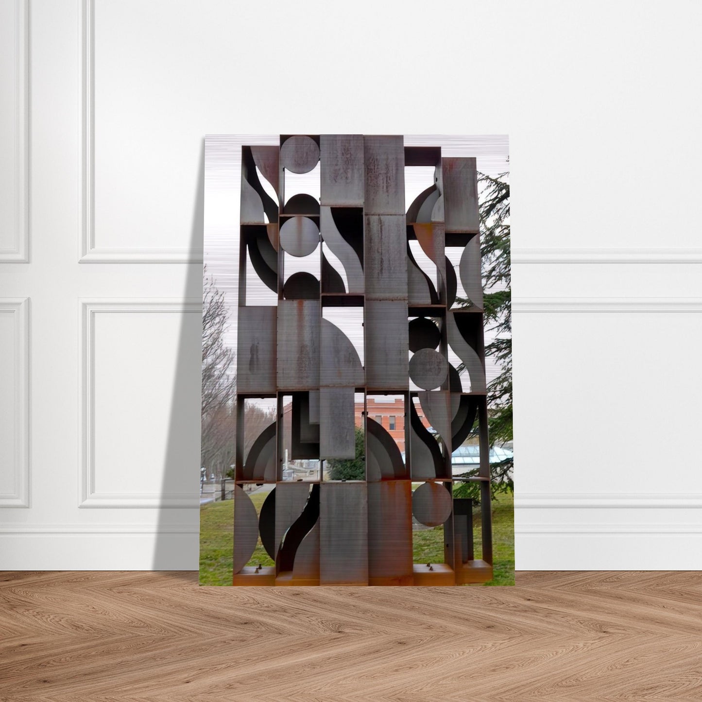 ATMOSPHERE AND ENVIRONMENT X 1969 - Louise Nevelson Brushed Aluminum Print - 70x100 cm / 28x40 inches | Louise Nevelson Aluminum Print | Louise Nevelson Prints