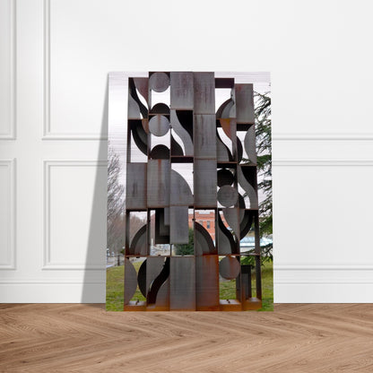 ATMOSPHERE AND ENVIRONMENT X 1969 - Louise Nevelson Brushed Aluminum Print - 70x100 cm / 28x40 inches | Louise Nevelson Aluminum Print | Louise Nevelson Prints