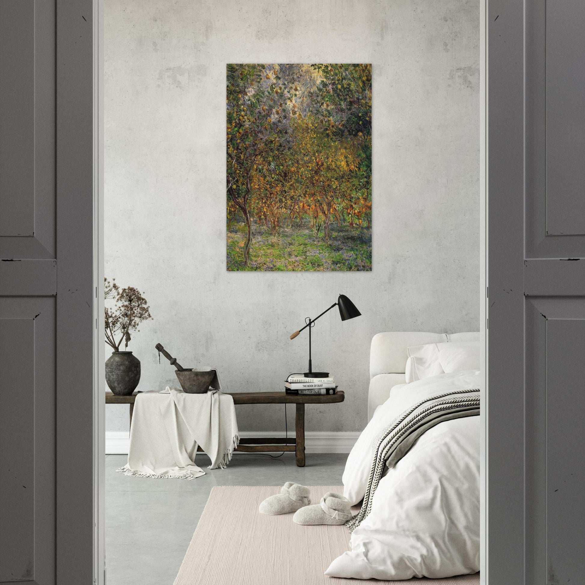 Under the Lemon Trees - claude monet Brushed Aluminum Print - 70x100 cm / 28x40 inches | claude monet Aluminum Print | claude monet Prints