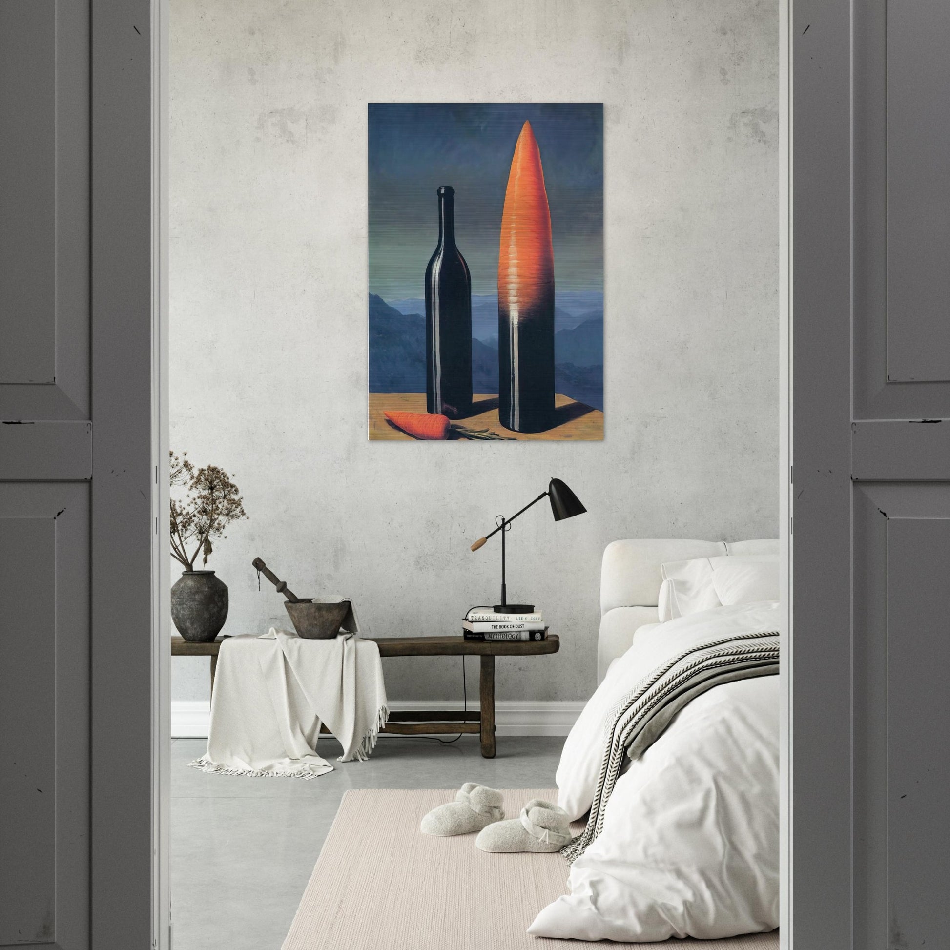 THE EXPLANATION 1952 - Rene Magritte Brushed Aluminum Print - 70x100 cm / 28x40 inches | Rene Magritte Aluminum Print | Rene Magritte Prints