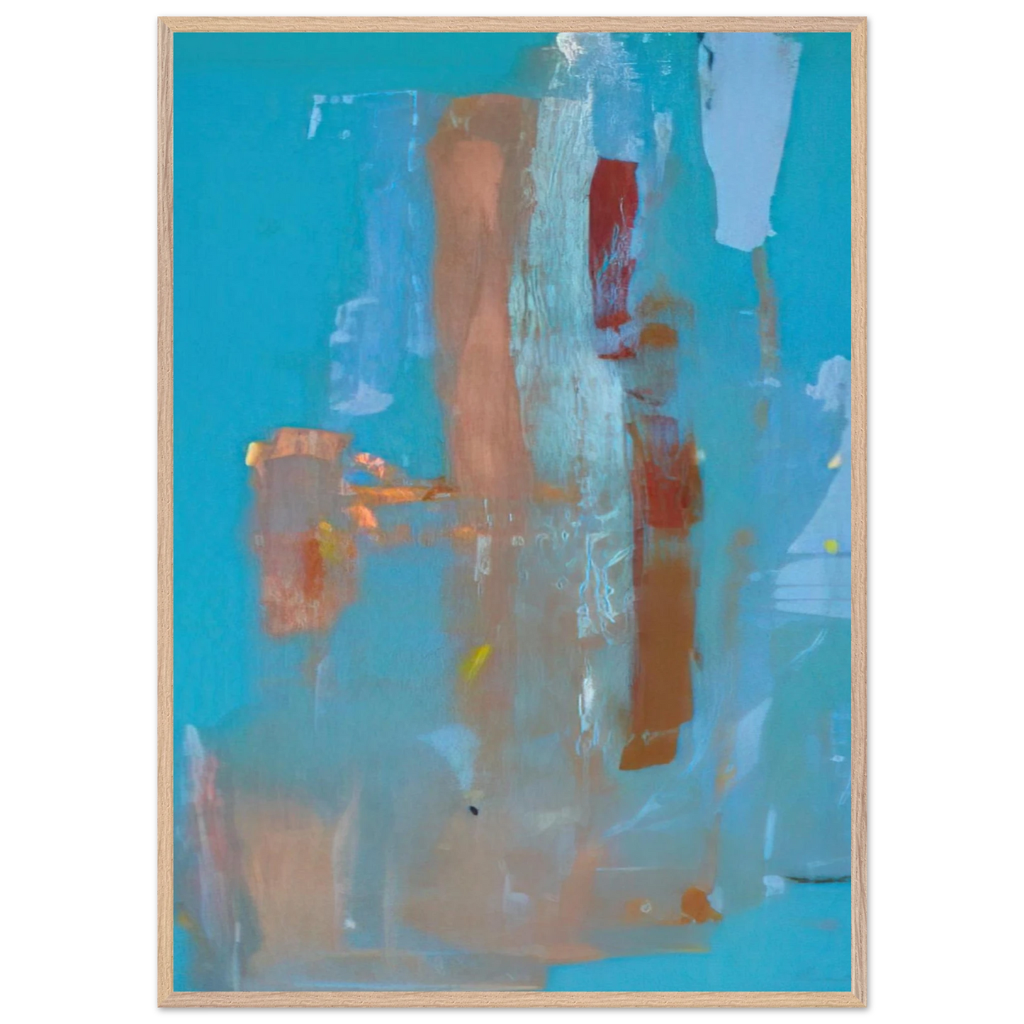 Helen Frankenthaler - In on Blue - 1976 Wall art - A3 (29.7 x 42  cm) - Fine Art Poster-canvas - -