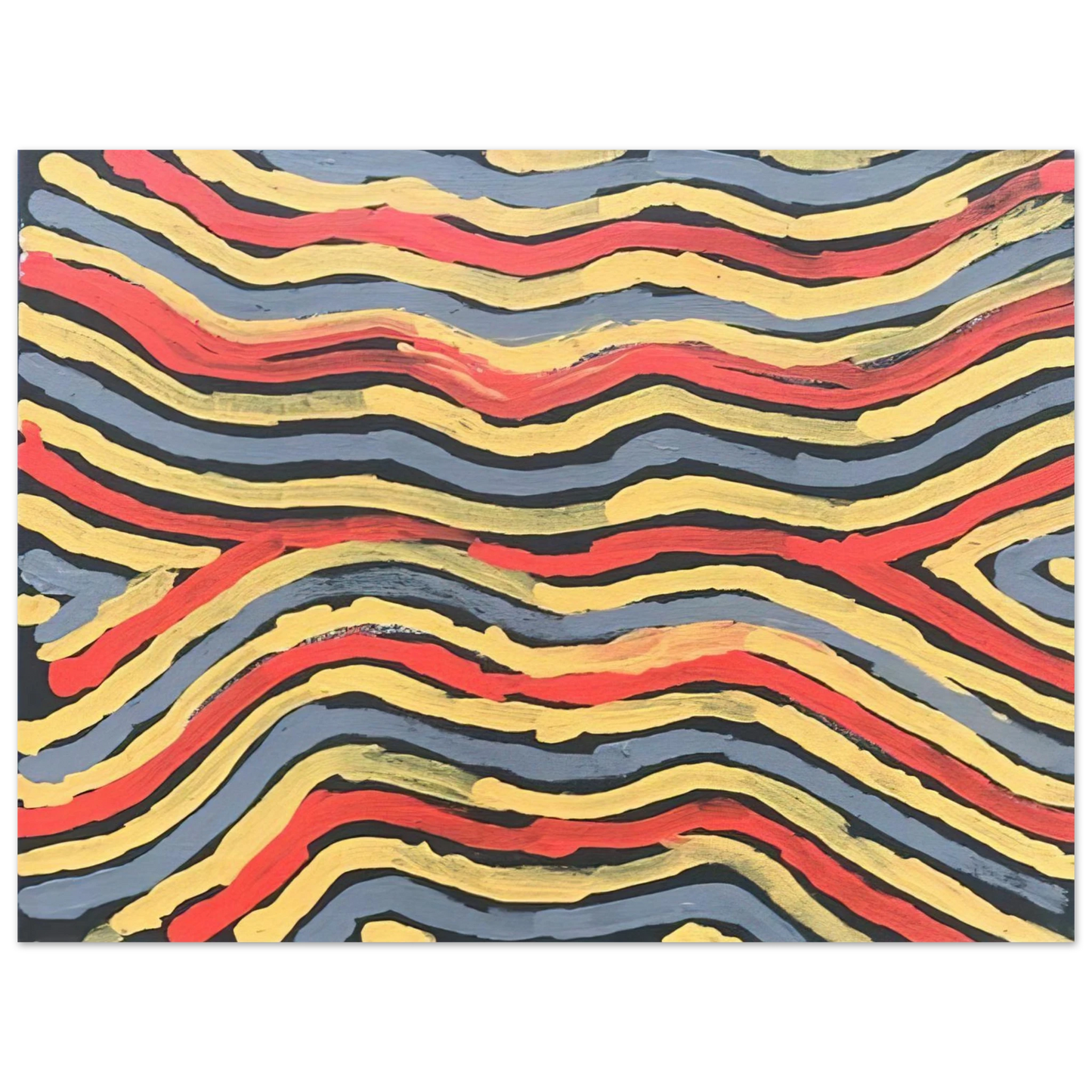Clifford Possum Tjapaltjarri - Worm Dreaming - 1997  75x100 cm / 30x40inches Fine Art Poster