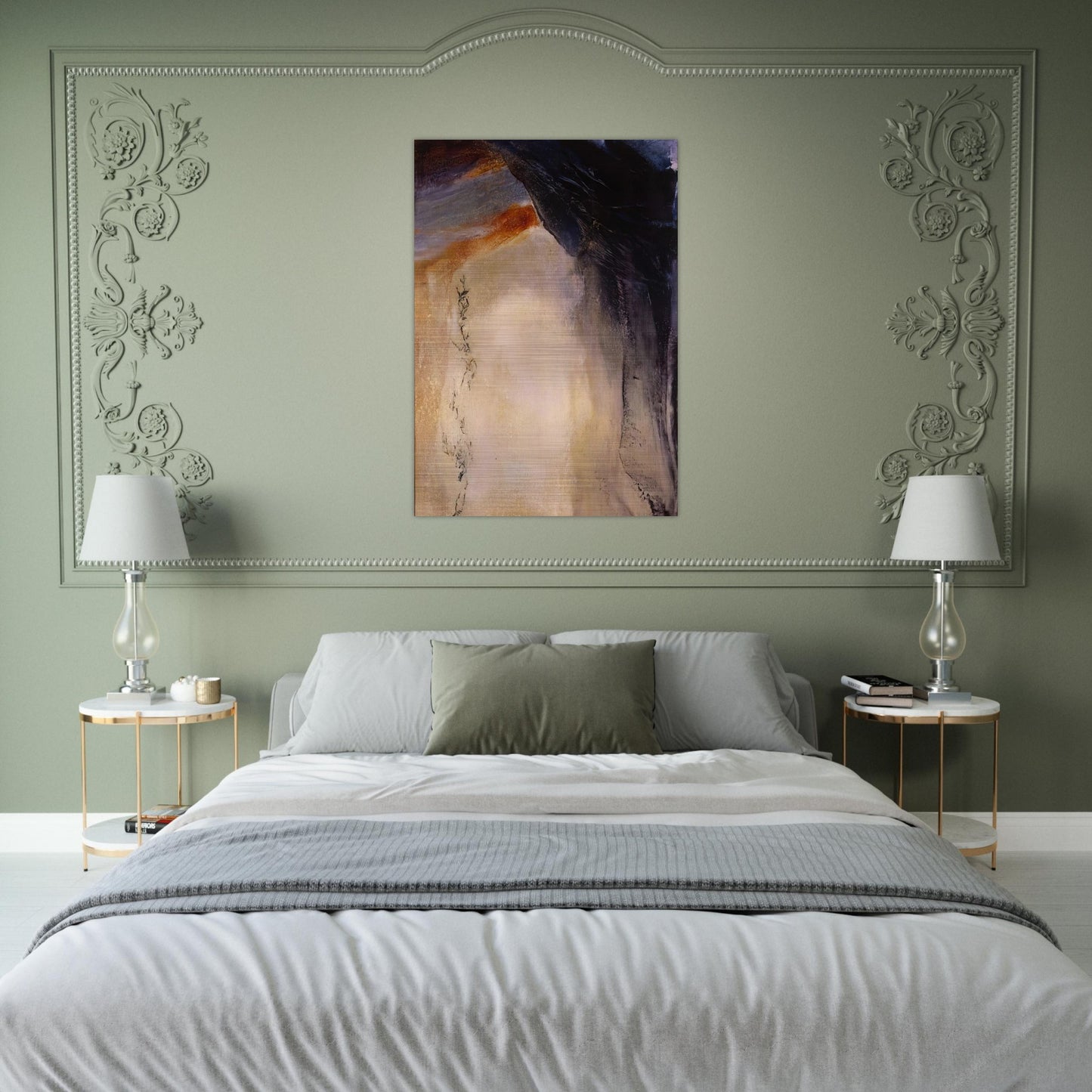 21 08 1995 1995 - Zao Wou-Ki Brushed Aluminum Print - 70x100 cm / 28x40 inches | Zao Wou-Ki Aluminum Print | Zao Wou-Ki Prints