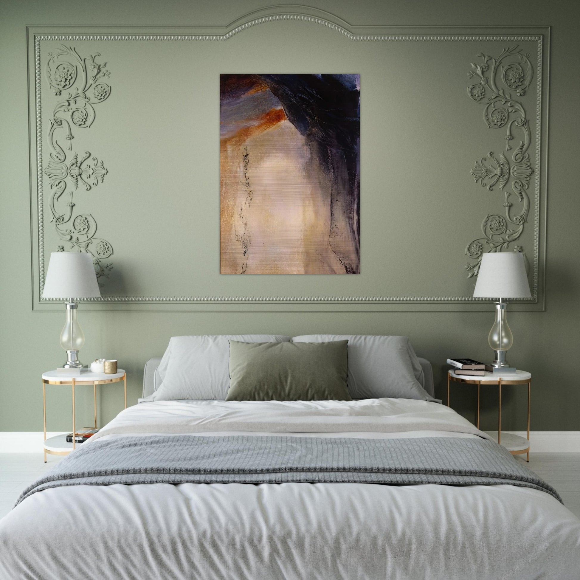 21 08 1995 1995 - Zao Wou-Ki Brushed Aluminum Print - 70x100 cm / 28x40 inches | Zao Wou-Ki Aluminum Print | Zao Wou-Ki Prints