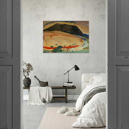 Black Mountain - 1931 - Grace Cossington Smith Brushed Aluminum Print - 70x100 cm / 28x40 inches | Grace Cossington Smith Aluminum Print | Grace Cossington Smith Prints