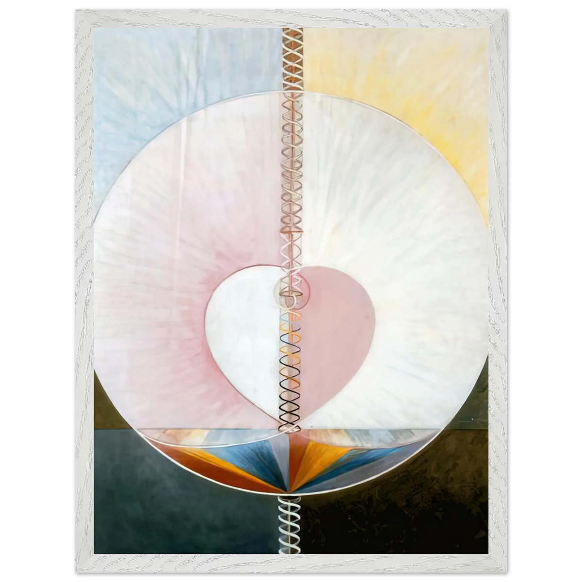 Hilma af Klint - WHAT A HUMAN BEING IS 1910 Wall art - 70x100 cm / 28x40 Inches - Fine Art Poster - -