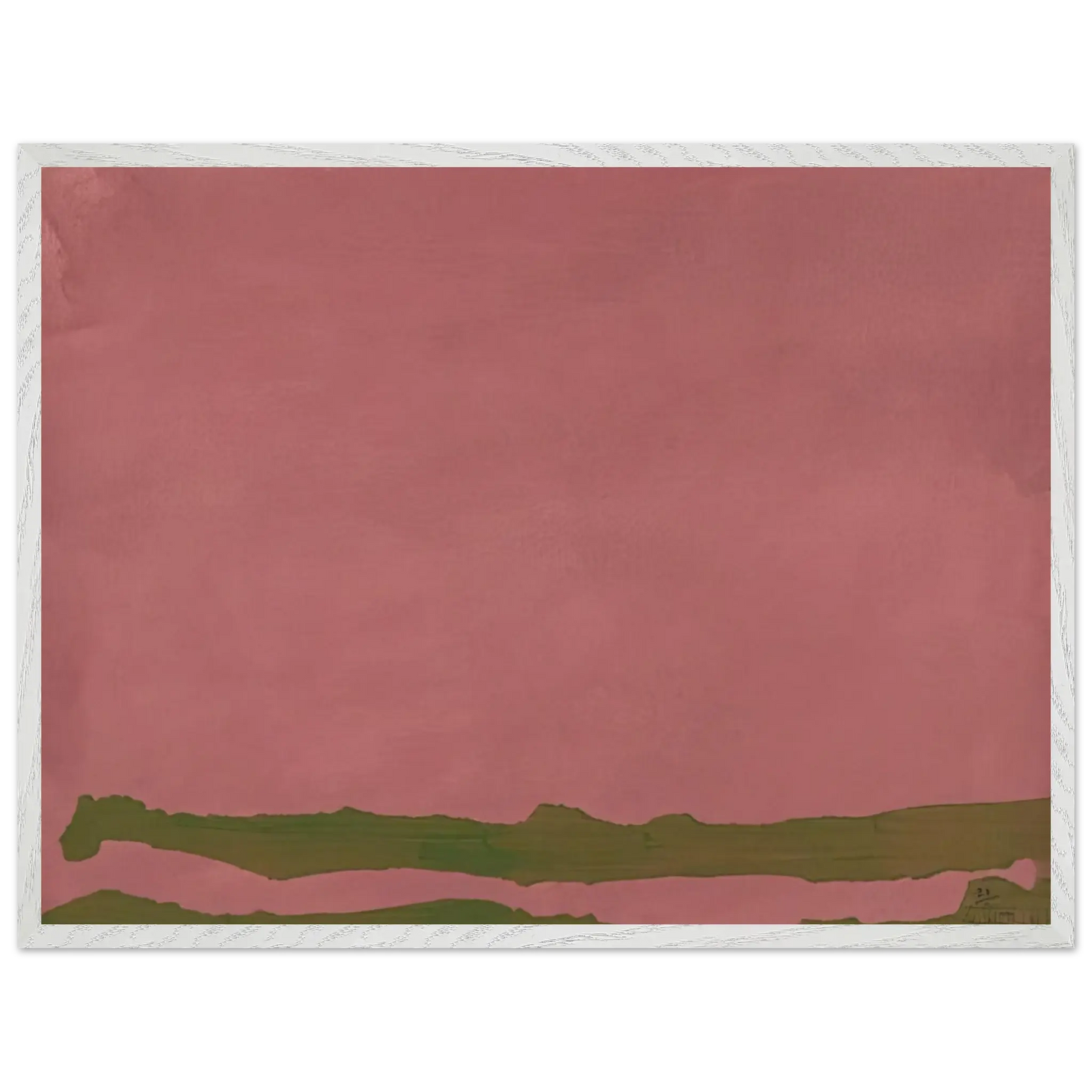 Helen Frankenthaler - Green Likes Mauve - 1970 Wall art - 30x40 cm / 12x16 Inches - Fine Art Poster - -