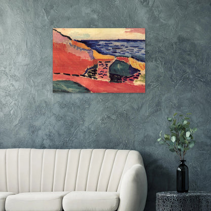 LA MOULADE COLLIOURE IN THE SUMMER 1905 - Henri Matisse Brushed Aluminum Print - 70x100 cm / 28x40 inches | Henri Matisse Aluminum Print | Henri Matisse Prints