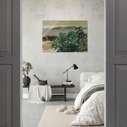 WILD ROSES 1961 - Fairfield Porter Acrylic Print - 70x100 cm / 28x40″ inches