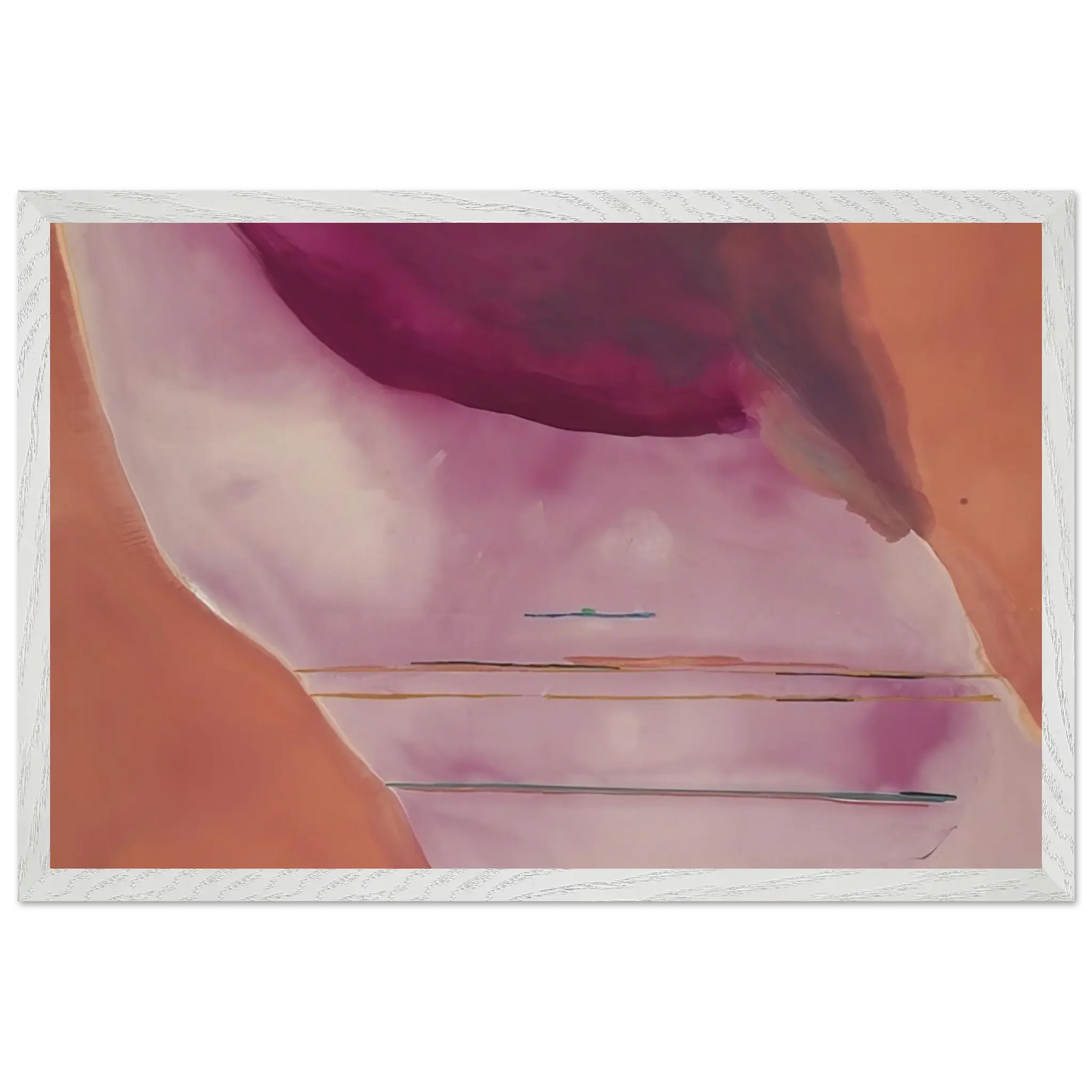 Helen Frankenthaler - Pendulum - 1972 Wall art - 60x90 cm / 24x36 Inches - Premium Wooden Framed Poster With Fine Art Paper - Black frame