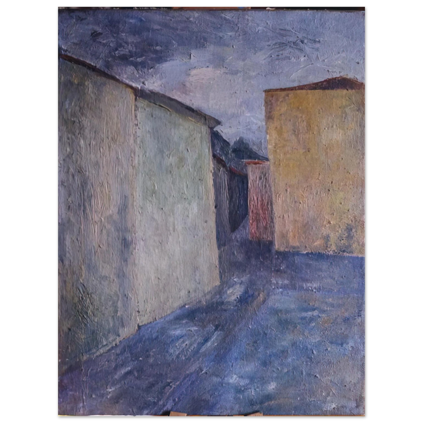 Alberto Burri - Upper Piazza - 1947  75x100 cm / 30x40inches Fine Art Poster