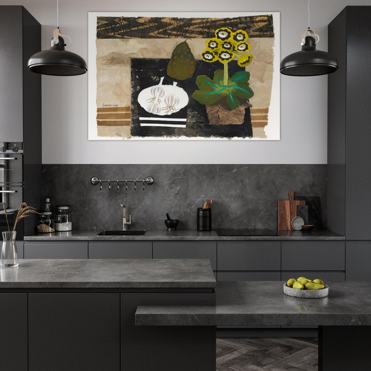 Auricula - 1996 - Mary Fedden Art Prints - 100x150 cm / 40x60″ inches | Mary Fedden Poster | Mary Fedden Prints