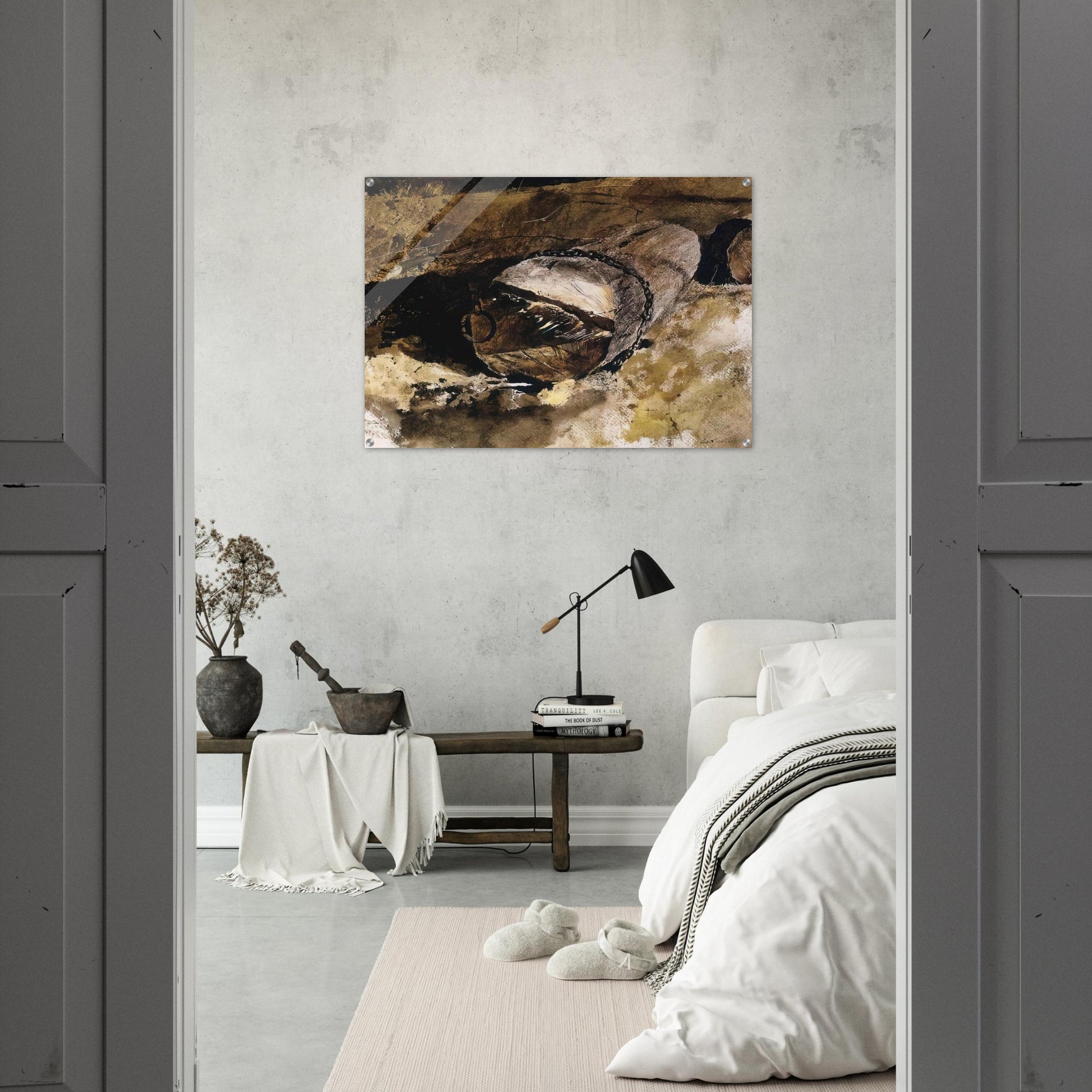 LOG CHAIN - Andrew Wyeth Acrylic Print - 70x100 cm / 28x40″ inches