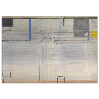 Ocean Park #131 - Richard Diebenkorn Brushed Aluminum Print - 70x100 cm / 28x40 inches | Richard Diebenkorn Aluminum Print | Richard Diebenkorn Prints