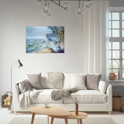 The Sea at Fecamp - claude monet Brushed Aluminum Print - 70x100 cm / 28x40 inches | claude monet Aluminum Print | claude monet Prints