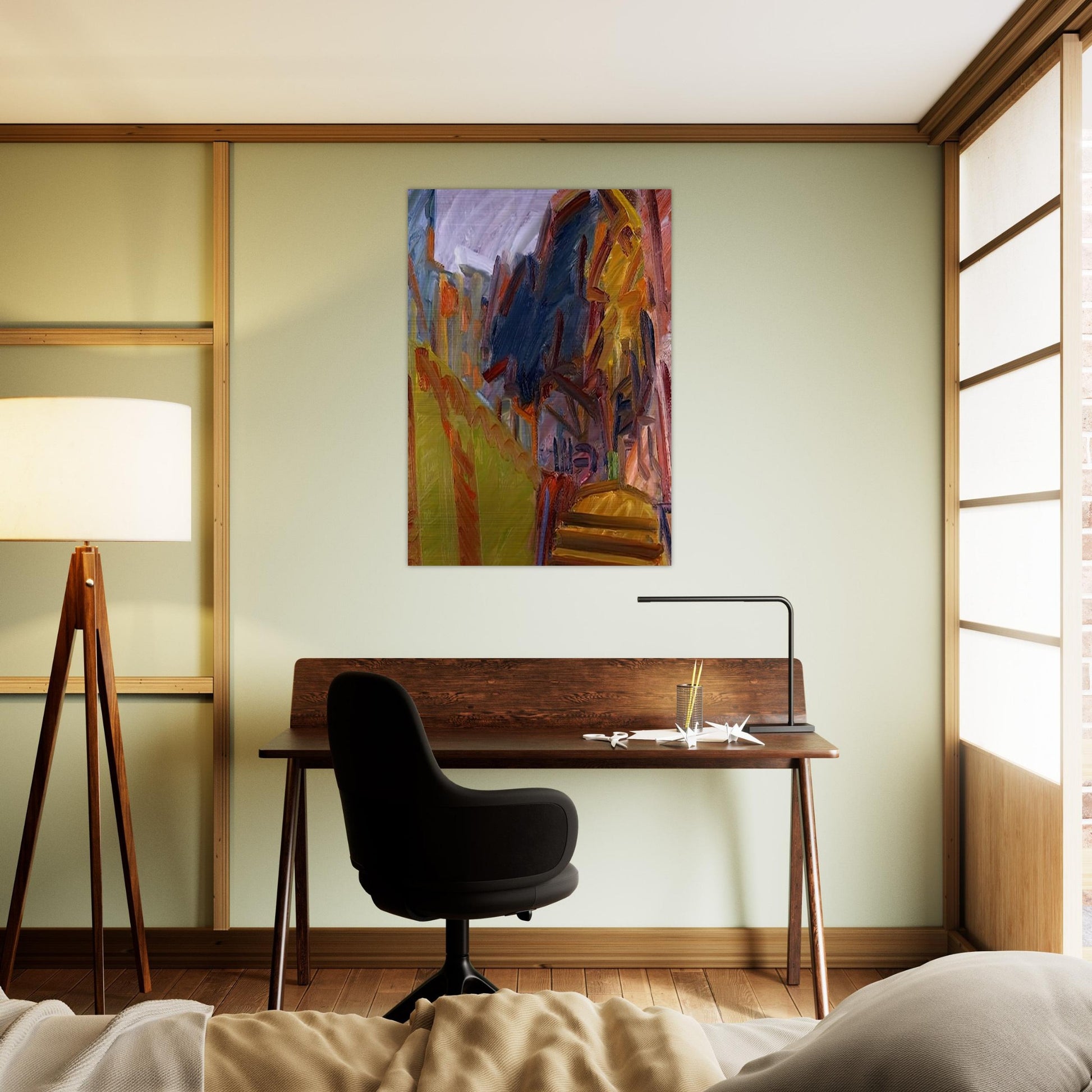 ALBERO DI FRONTE - Frank Auerbach Brushed Aluminum Print - 70x100 cm / 28x40 inches | Frank Auerbach Aluminum Print | Frank Auerbach Prints