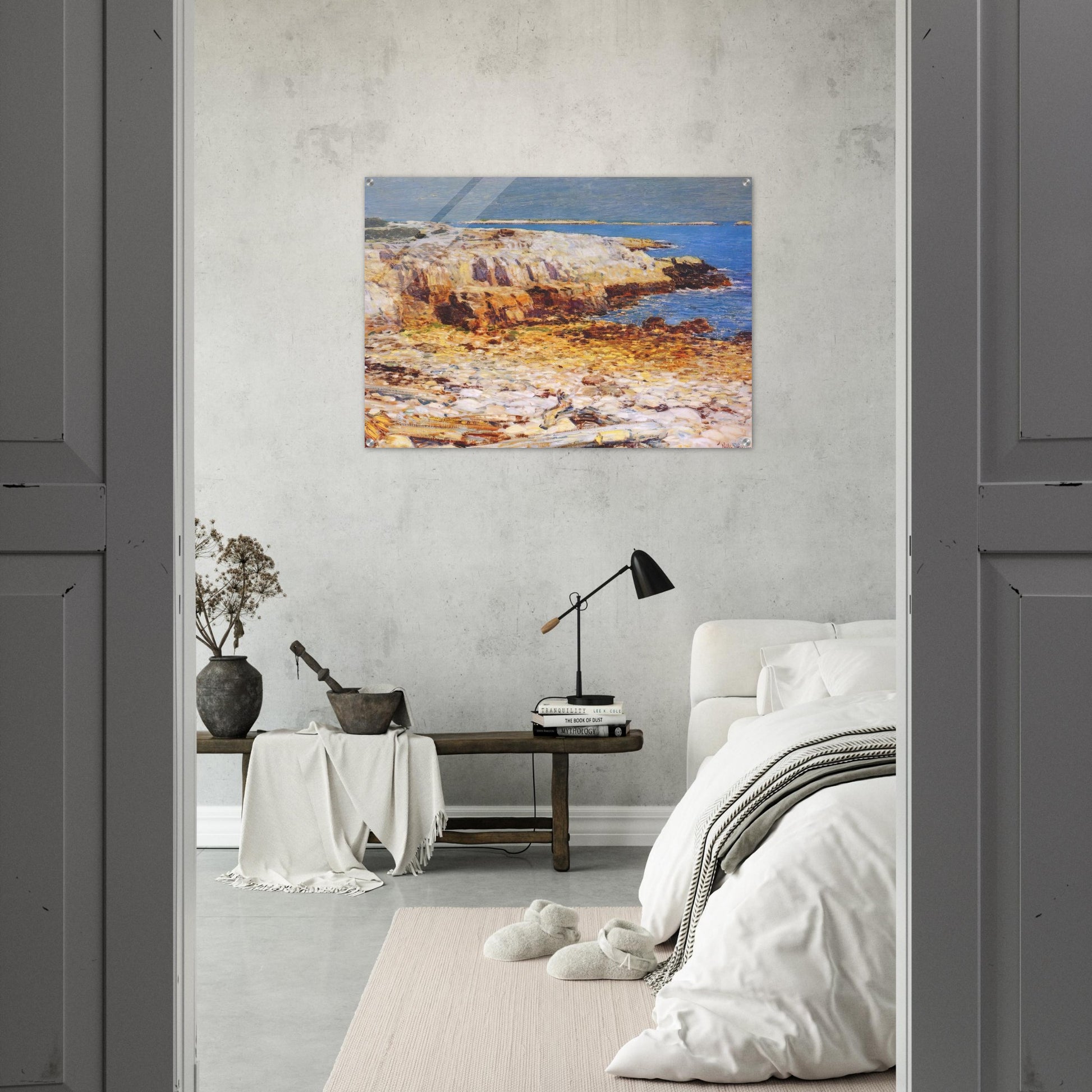 Northeast Headlands, New England Coast - Childe Hassam Acrylic Print - 70x100 cm / 28x40″ inches