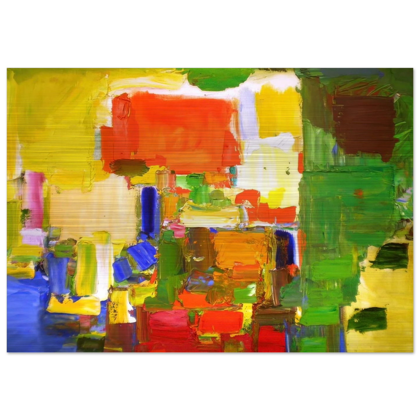 August Light - Hans Hofmann Brushed Aluminum Print - 70x100 cm / 28x40 inches | Hans Hofmann Aluminum Print | Hans Hofmann Prints