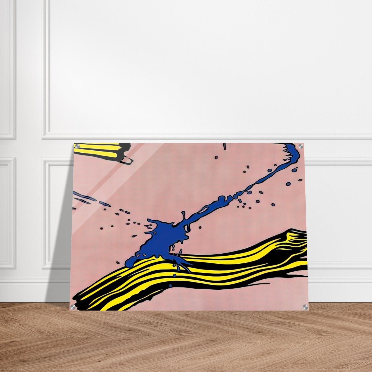 BRUSHSTROKE WITH SPATTER 1966 - Roy Lichtenstein Acrylic Print - 70x100 cm / 28x40″ inches | Roy Lichtenstein Wall Art | Roy Lichtenstein Prints