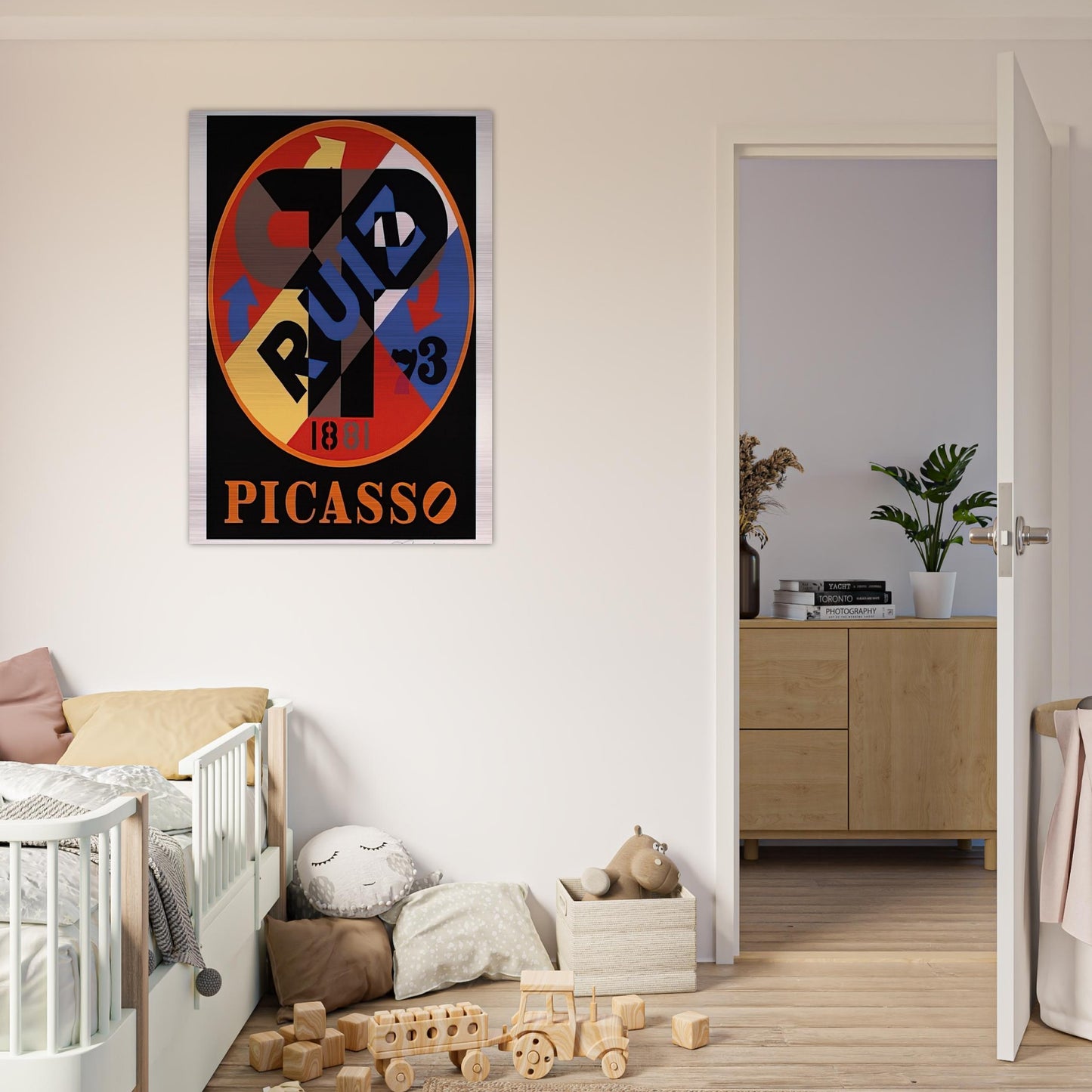 Picasso, The American Dream - Robert Indiana Brushed Aluminum Print - 70x100 cm / 28x40 inches | Robert Indiana Aluminum Print | Robert Indiana Prints