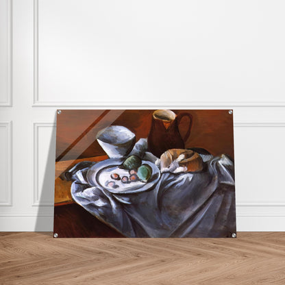 STILL LIFE WITH PEARS AND INDIAN BOWL - Andre Derain Acrylic Print - 70x100 cm / 28x40″ inches | Andre Derain Wall Art | Andre Derain Prints