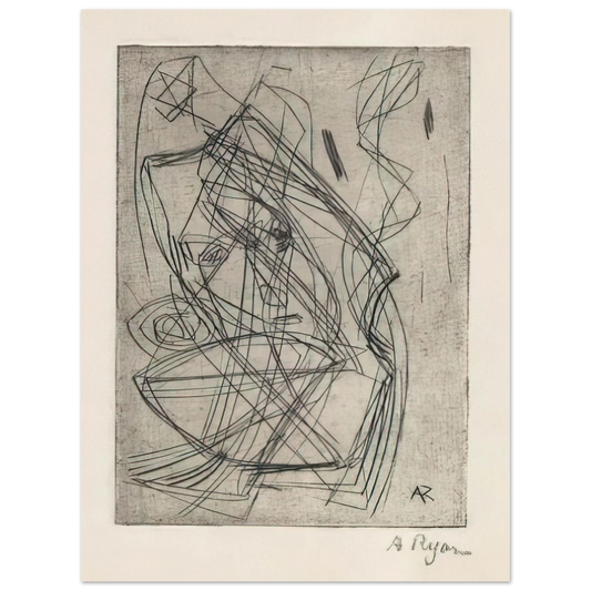 Anne Ryan - Prostrating Figure - 1945  75x100 cm / 30x40inches Fine Art Poster