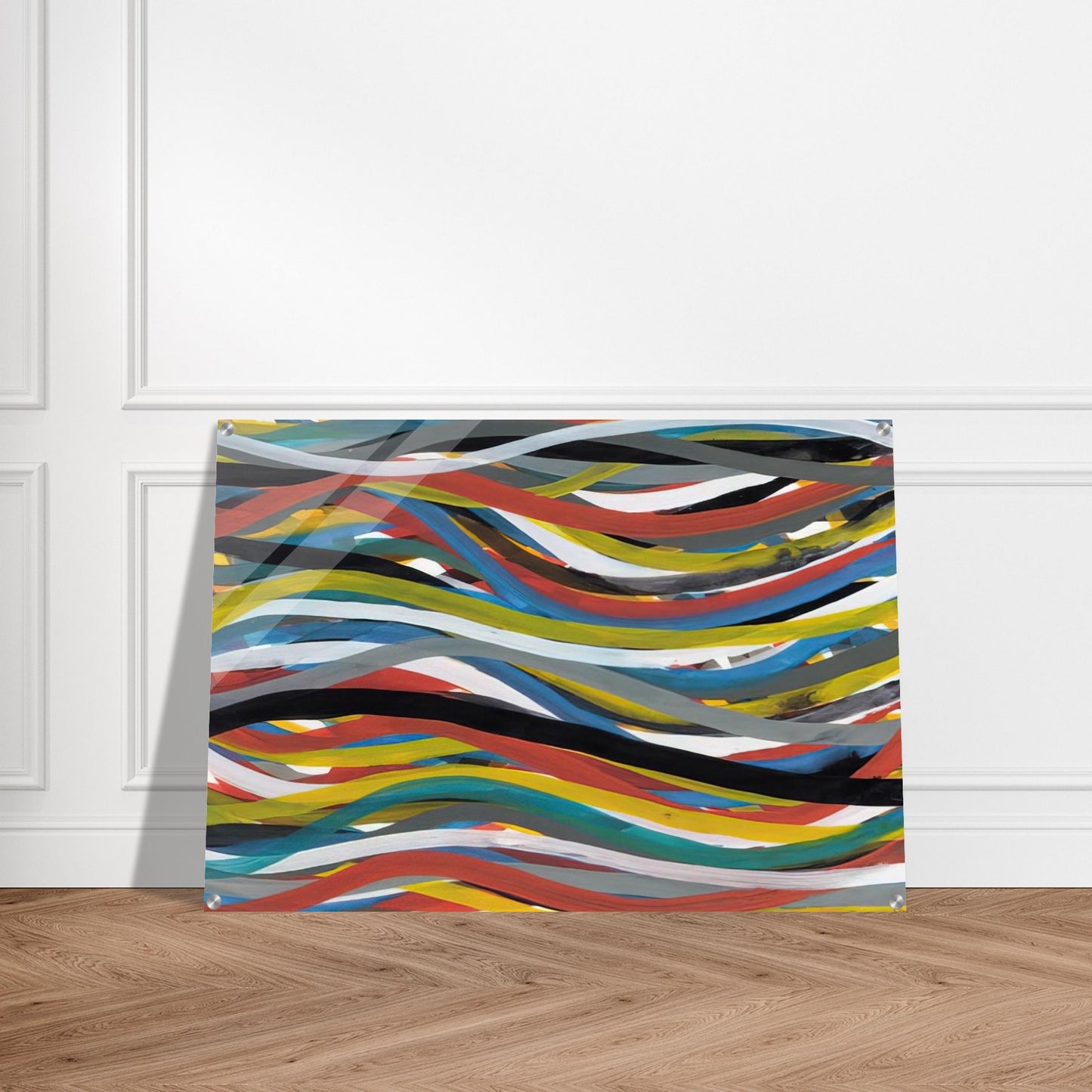 Untitled Ribbons - Sol LeWitt Acrylic Print - 70x100 cm / 28x40″ inches