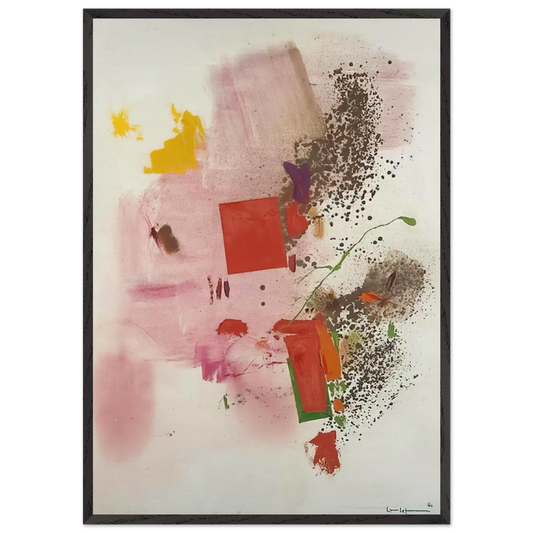 Lust and Delight - Hans Hofmann 70x100 cm / 28x40 inches Framed Art Print – Black Wooden Frame