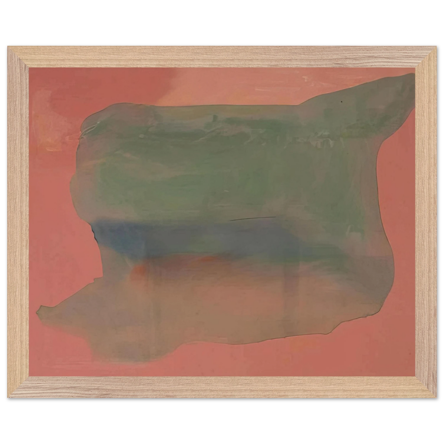 Helen Frankenthaler - Yearning - 1973 Wall art - 40x50 cm / 16x20 inches - Premium Wooden Framed Poster With Fine Art Paper-canvas - Wood frame